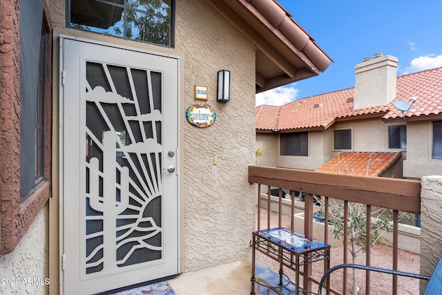 view of balcony