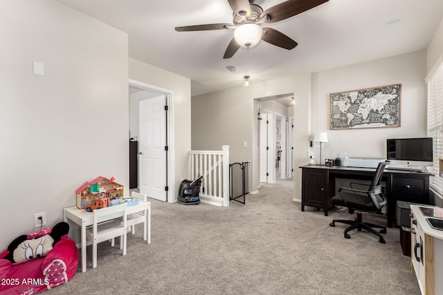 34913 N 30th Dr, Phoenix, AZ 85086 - home office featuring light colored carpet and a ceiling fan