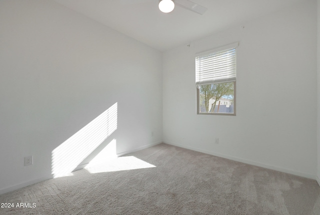 view of carpeted empty room