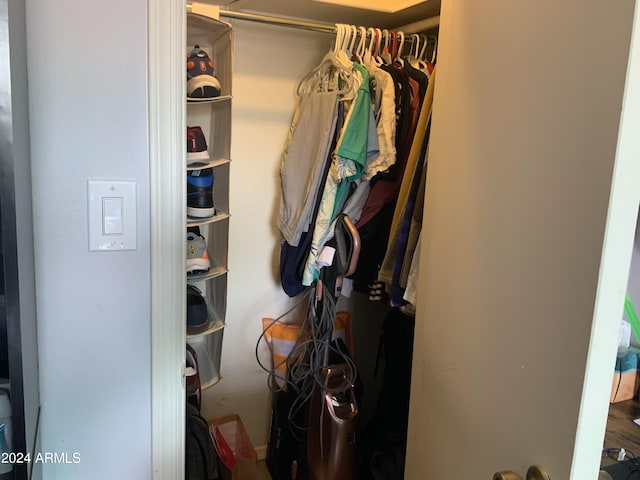 view of closet