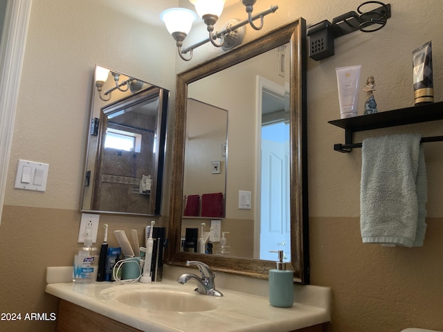 bathroom with vanity