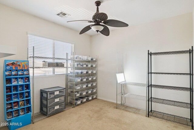 46141 W Rainbow Dr, Maricopa, AZ 85139 - carpeted bedroom featuring a ceiling fan and baseboards