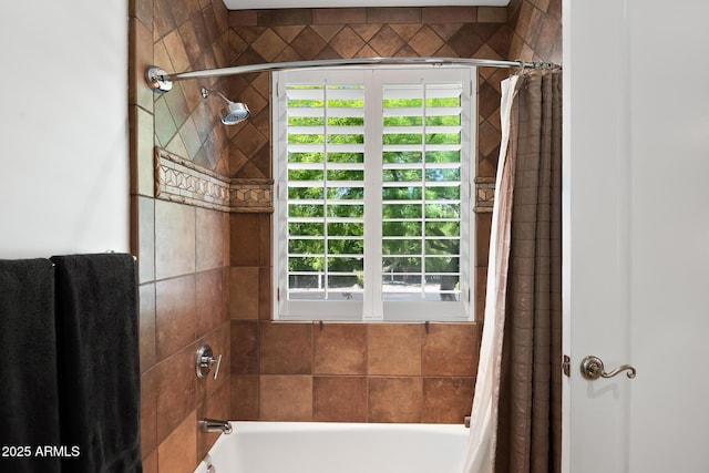3801 N Goldwater Blvd Unit 201, Scottsdale, AZ 85251 - full bathroom with shower / bath combination with curtain