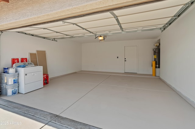 3221 N 37th St Unit 26, Phoenix, AZ 85018 - garage with washer / clothes dryer, a garage door opener, and water heater