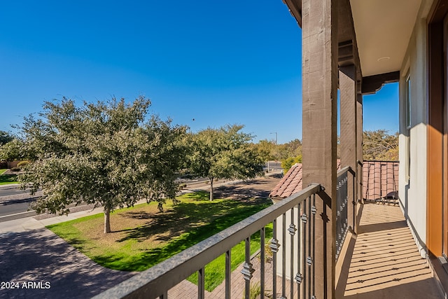 view of balcony