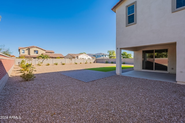 view of yard with a patio