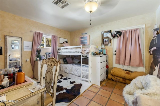 view of tiled bedroom