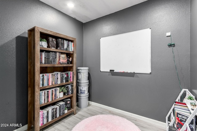 interior space featuring light hardwood / wood-style floors