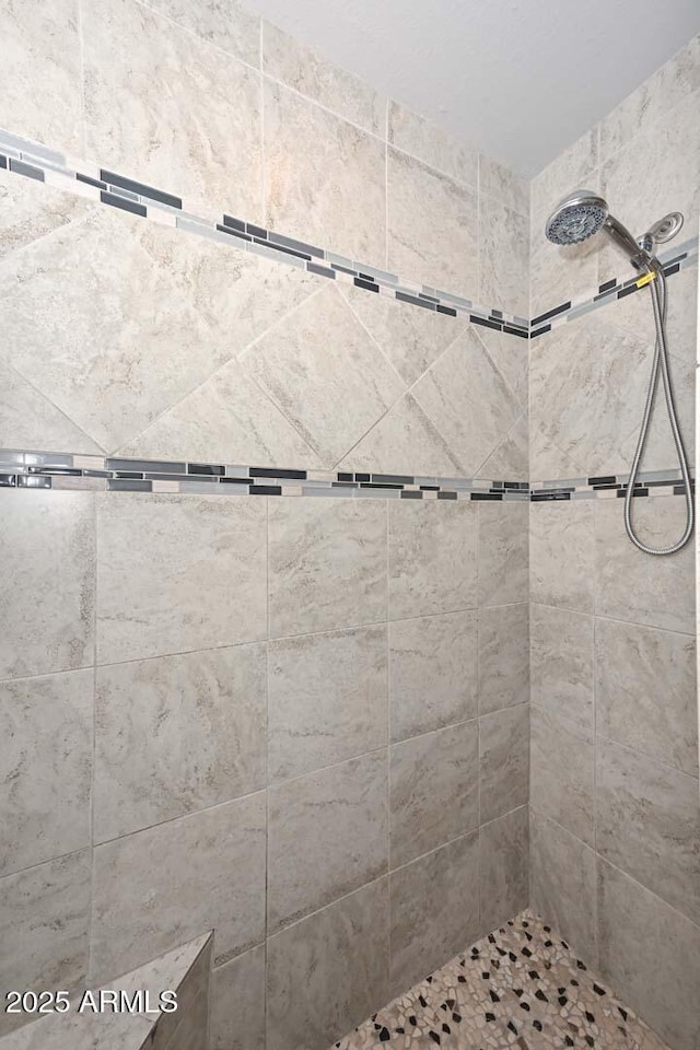 full bathroom with a tile shower