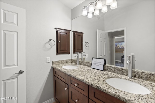 bathroom featuring vanity