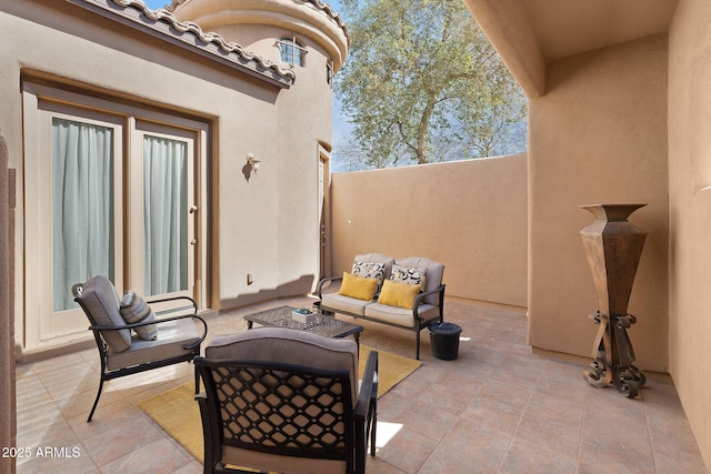 view of patio / terrace featuring outdoor lounge area