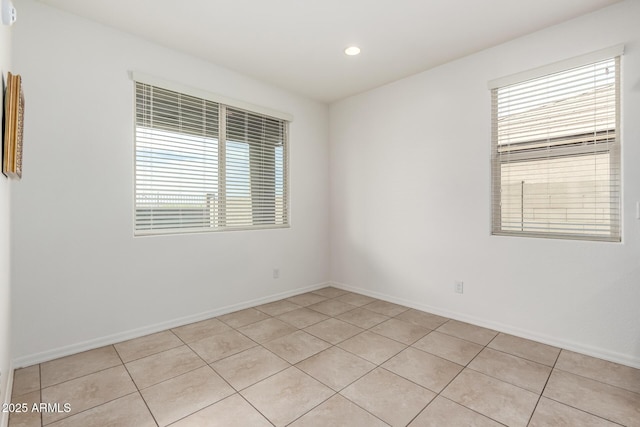 17532 W Copper Ridge Dr, Goodyear, AZ 85338 - empty room featuring recessed lighting, baseboards, and light tile patterned floors