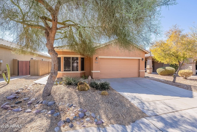 ranch-style house with a garage