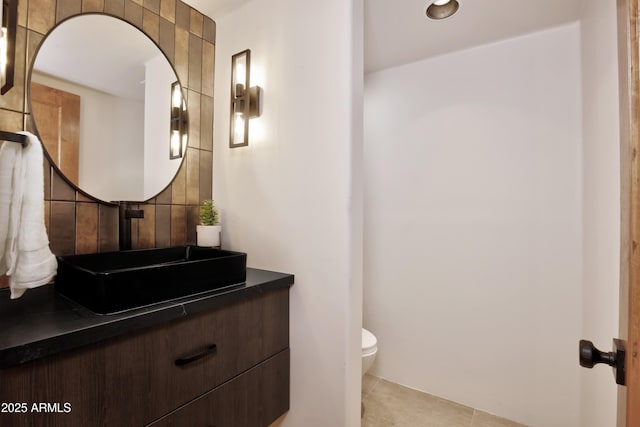 1637 N Quartz Valley Rd, Scottsdale, AZ 85266 - half bath featuring vanity and tile patterned flooring