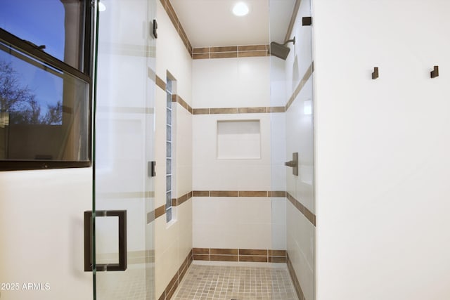 1637 N Quartz Valley Rd, Scottsdale, AZ 85266 - full bathroom with a stall shower and recessed lighting
