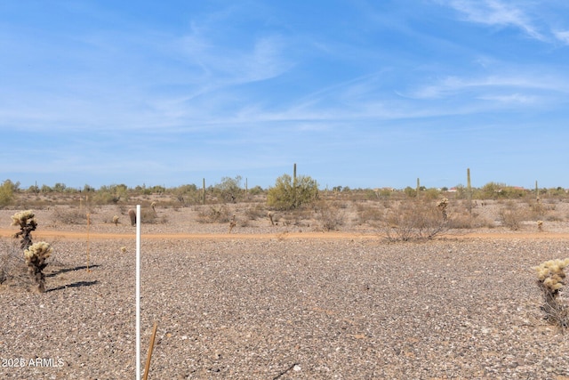 view of yard featuring a rural view