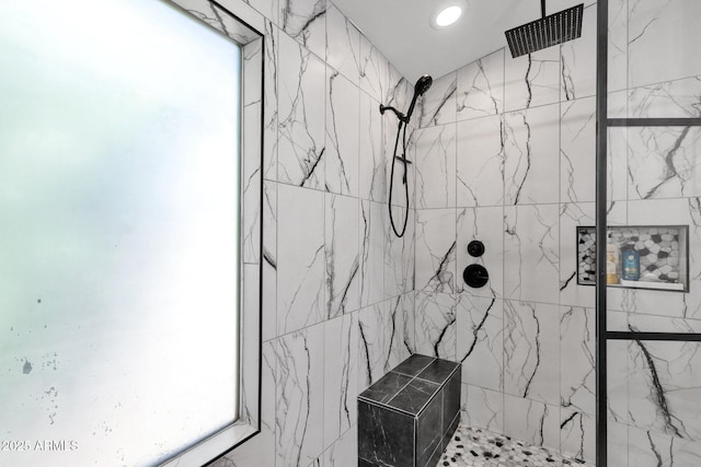 508 W San Angelo St, Gilbert, AZ 85233 - bathroom featuring a tile shower