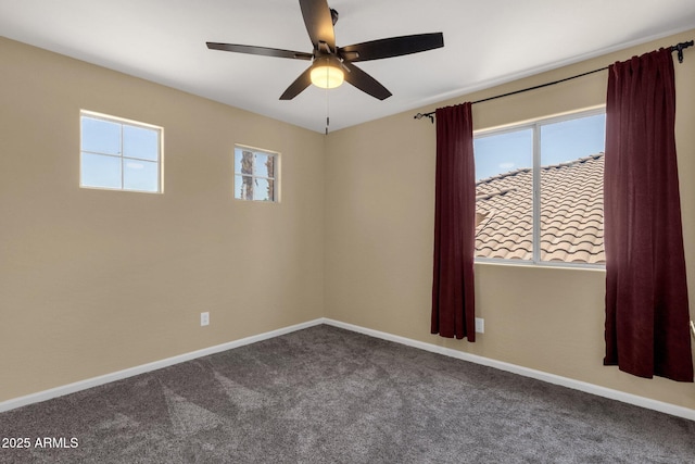 508 W San Angelo St, Gilbert, AZ 85233 - carpeted spare room with a ceiling fan and baseboards