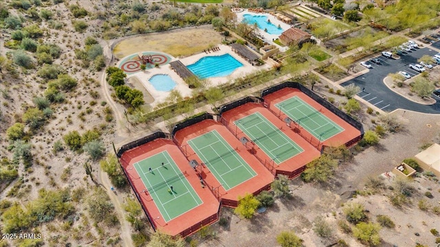 birds eye view of property