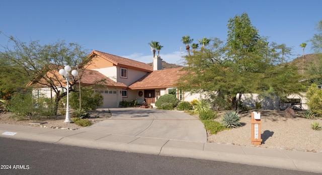 view of front of house featuring a garage