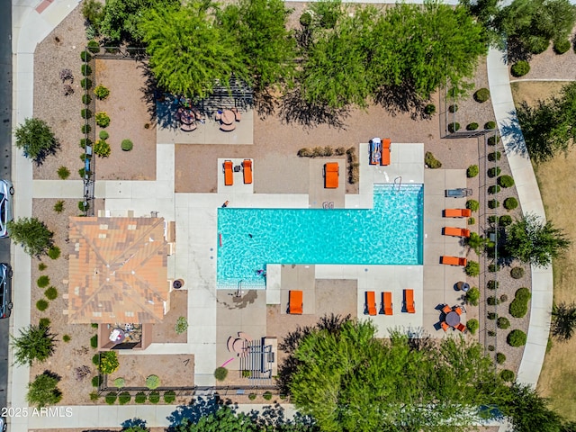 1344 N Claiborne, Mesa, AZ 85205 - drone / aerial view of a pool