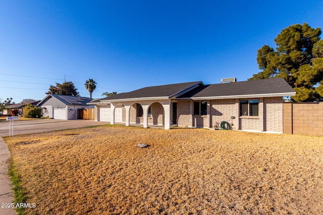 ranch-style house with a garage