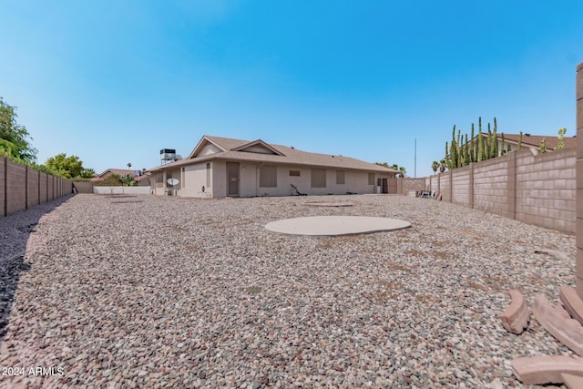 exterior space featuring a patio and a fenced backyard