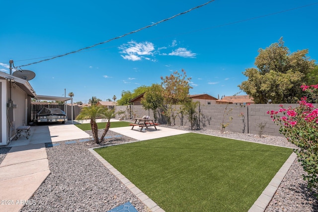 11450 E Elton Ave, Mesa, AZ 85208 - fenced backyard featuring a patio