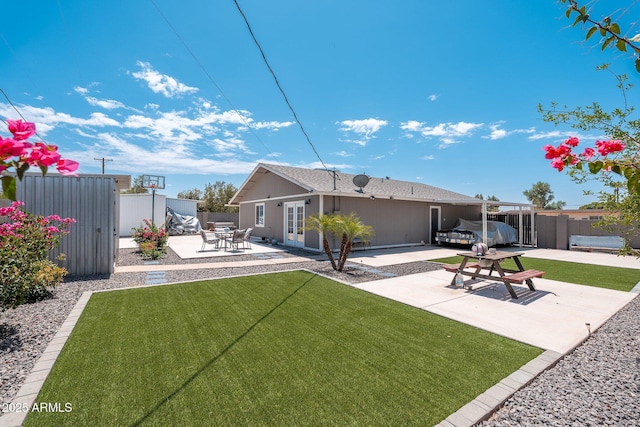 11450 E Elton Ave, Mesa, AZ 85208 - rear view of property featuring a patio and french doors