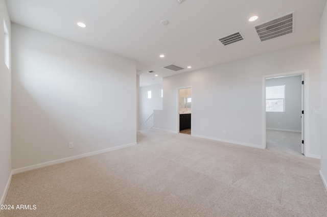 view of carpeted empty room