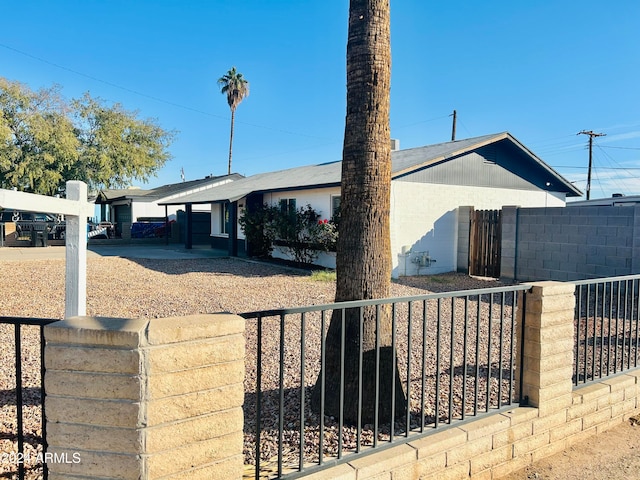 view of property exterior