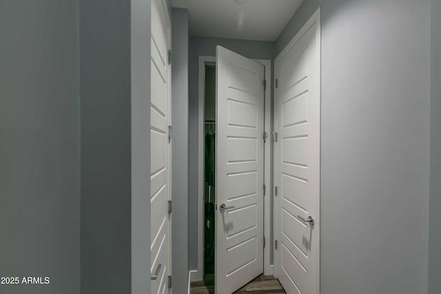 interior space with wood-type flooring