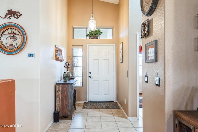 view of tiled entryway