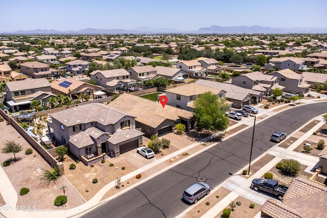 3022 E Santa Fe Ln, Gilbert, AZ 85297 - aerial perspective of suburban area featuring a mountainous background