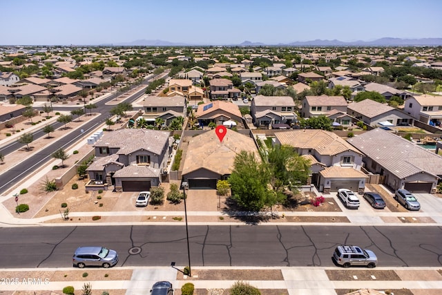 3022 E Santa Fe Ln, Gilbert, AZ 85297 - aerial view of residential area with a mountain backdrop
