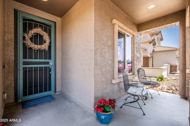 3022 E Santa Fe Ln, Gilbert, AZ 85297 - property entrance featuring stucco siding and a porch