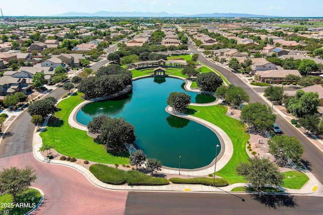 3022 E Santa Fe Ln, Gilbert, AZ 85297 - aerial perspective of suburban area featuring a water and mountain view