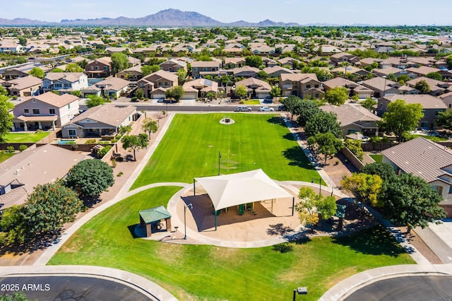 3022 E Santa Fe Ln, Gilbert, AZ 85297 - aerial view of residential area with mountains
