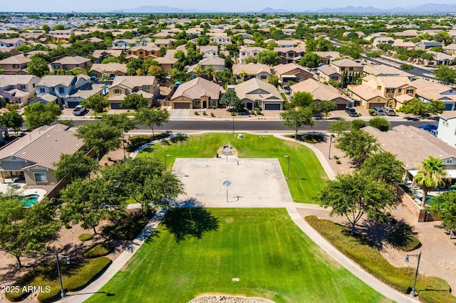 3022 E Santa Fe Ln, Gilbert, AZ 85297 - aerial perspective of suburban area featuring mountains