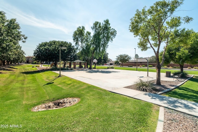 3022 E Santa Fe Ln, Gilbert, AZ 85297 - view of community featuring a gazebo, community basketball court, and a yard