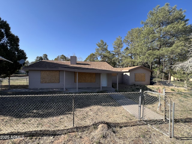 140 E Ellsworth, Show Low, AZ 85901 - view of front of house with a chimney and a gate