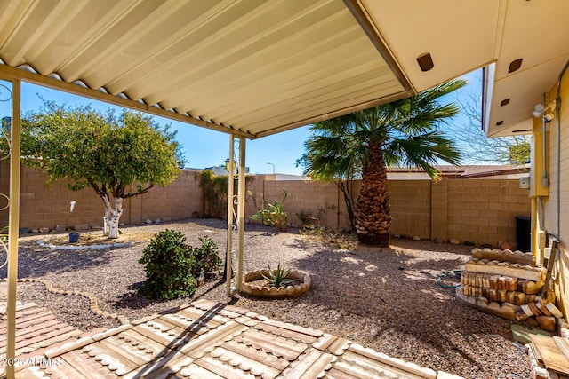 view of patio / terrace featuring a fenced backyard