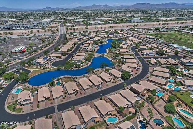 1741 S Clearview Ave Unit 13, Mesa, AZ 85209 - aerial overview of property's location featuring a water and mountain view and nearby suburban area