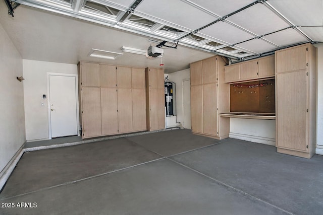 1741 S Clearview Ave Unit 13, Mesa, AZ 85209 - garage featuring a garage door opener and electric water heater