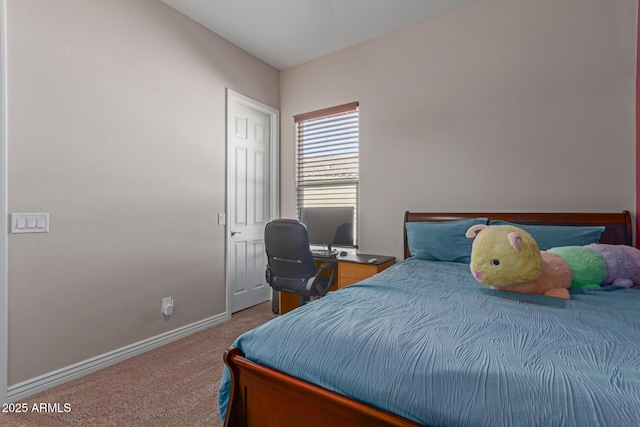 bedroom with carpet floors