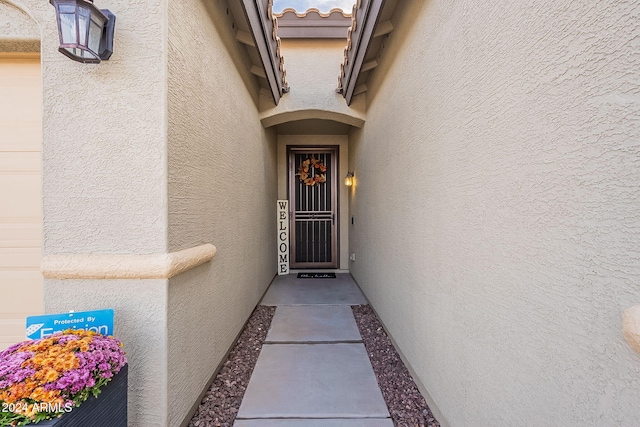 view of entrance to property