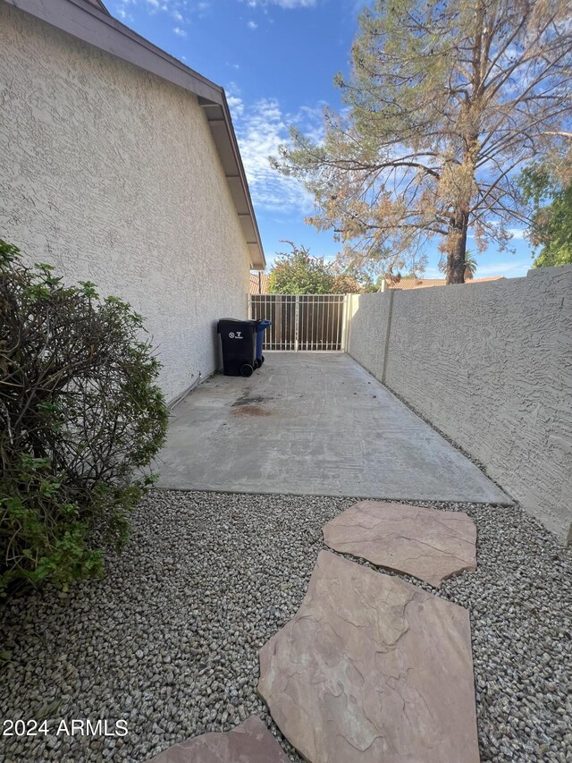 view of patio / terrace with a fenced backyard