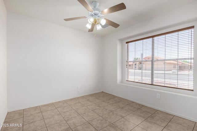 4336 E Aspen Ave, Mesa, AZ 85201 - empty room with light tile patterned floors and ceiling fan