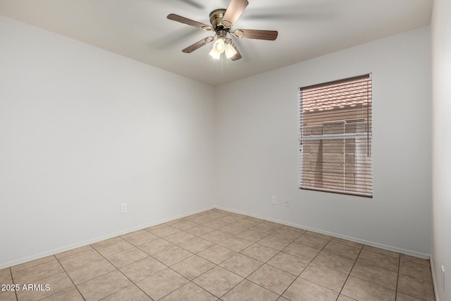 4336 E Aspen Ave, Mesa, AZ 85201 - spare room with ceiling fan and light tile patterned floors