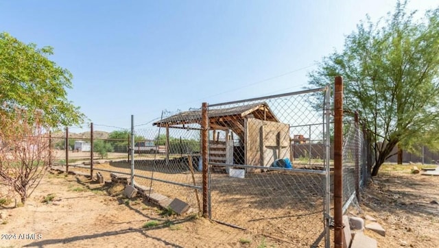 view of playground featuring an outdoor structure